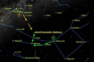 Andromeda Galaxy ET location